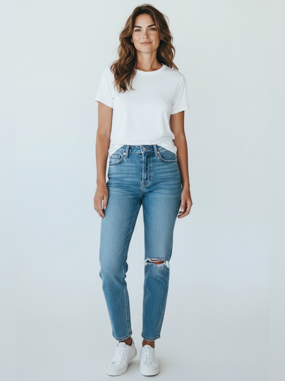 Levi's•Wedgie Skinny Button Fly Distressed Jeans